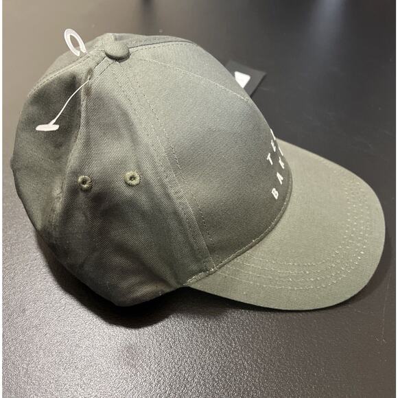 Ted Baker London Baseball Cap Khaki Green Cotton Hat Adult S/M Leather Strap NEW main image 7